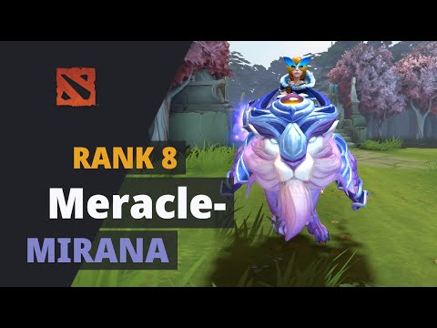 Meracle- (Rank 8) plays Mirana Dota 2 Full Game