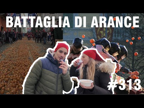 BATTAGLIA DI ARANCE durante lo Storico Carnevale d'Ivrea