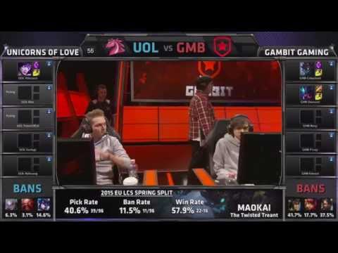 UOL VS GMB  /Game 3 Quarter Finals S5 EU LCS Spring 2015 playoffs