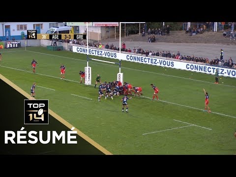 TOP 14 - Résumé  Agen-Grenoble: 9-9 - J8 - Saison 2018/2019