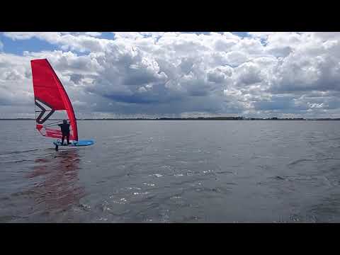 windsurf foil session Fanatic Stingray Flow foil 1000 / Severne Foil Glide