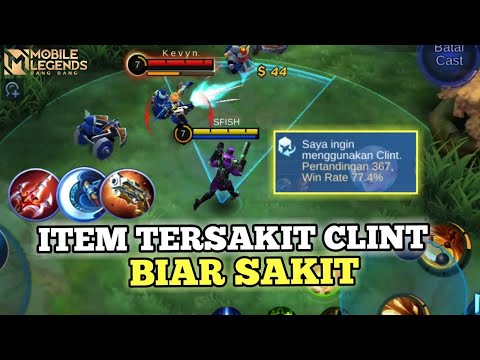 BUILD CLINT TERSAKIT INI COCOK BANGET BUAT LAWAN HERO TIPIS ,CUKUP 2 HIT SAJA - MOBILE LEGENDS