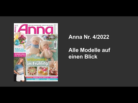 Anna 4/2022 - Alle Modelle auf einen Blick