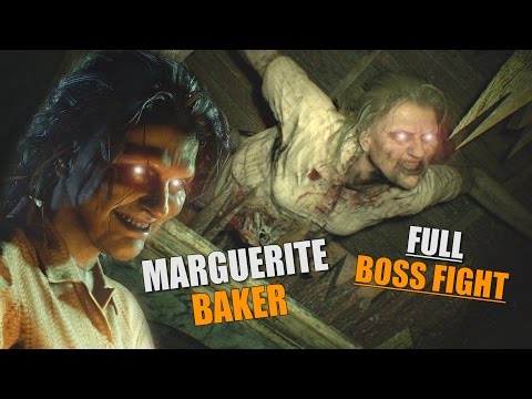RESIDENT EVIL 7 - Ethan Vs Marguerite | Marguerite Baker FULL Boss Fight (RE7)