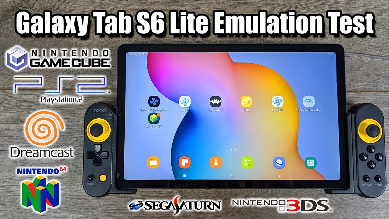 Galaxy Tab S6 Lite Emulation Test! Dolphin, PPSSPP, REDREAM and More