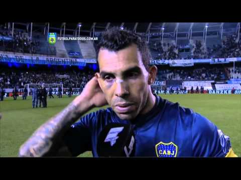 Tevez: "Me voy caliente". Racing 3 - Boca 1. Fecha 28. Primera División 2015. FPT.