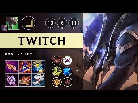 Twitch ADC vs Caitlyn - KR Grandmaster Patch 25.21