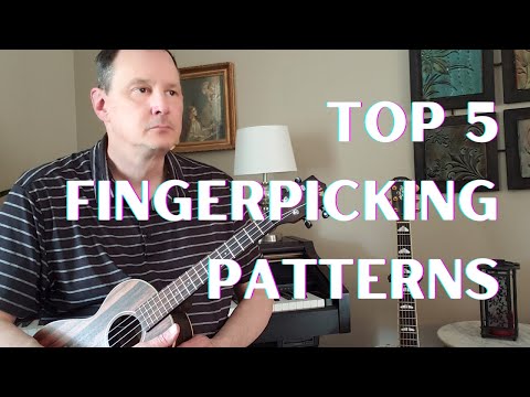TOP 5 FINGERPICKING PATTERNS for the UKULELE Made Easy - Best and Most Common -  Fingerpicking #1