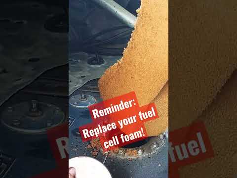 FYI: Replace your fuel cell foam!! #foam #fuelcell #damage #fuelsystem #junk