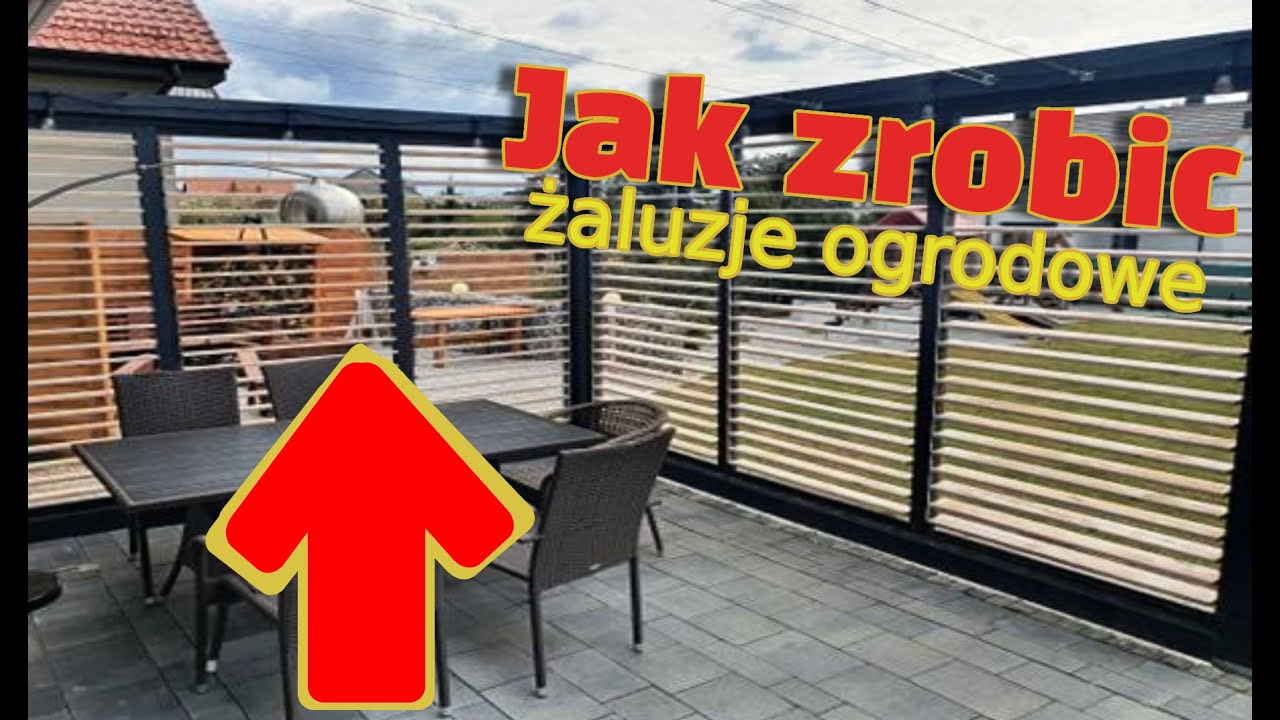 Żaluzje ogrodowe - jak zrobić Wooden blinds, shutters