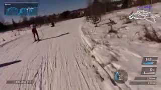preview picture of video 'Ski nordic crash 51 kmph'