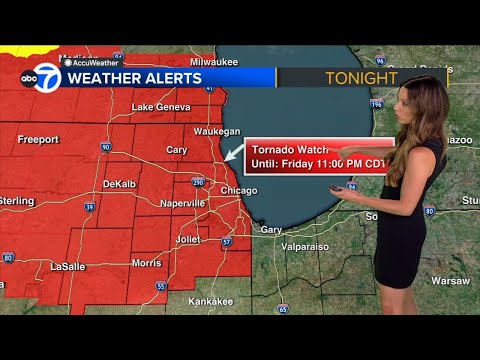 LIVE RADAR: Tornado Watch for Chicago area, severe storms could bring heavy rain
