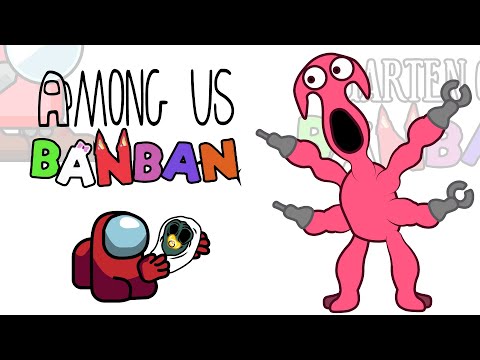 Mini Crewmate Kills Garten of BanBan 7 Characters - FULL | Among Us