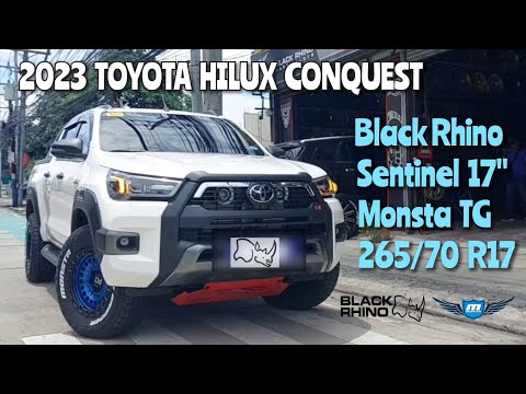 Black Rhino Sentinel 17" wrapped with Monsta Terrain Gripper 265x70 R17 @ RNH Tire Supply