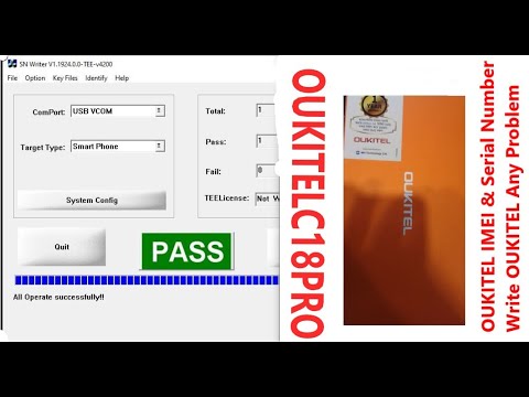 OUKITEL C18 PRO PROBLEM SOLVE & IMEI AND SERIAL NUMBER WRITE