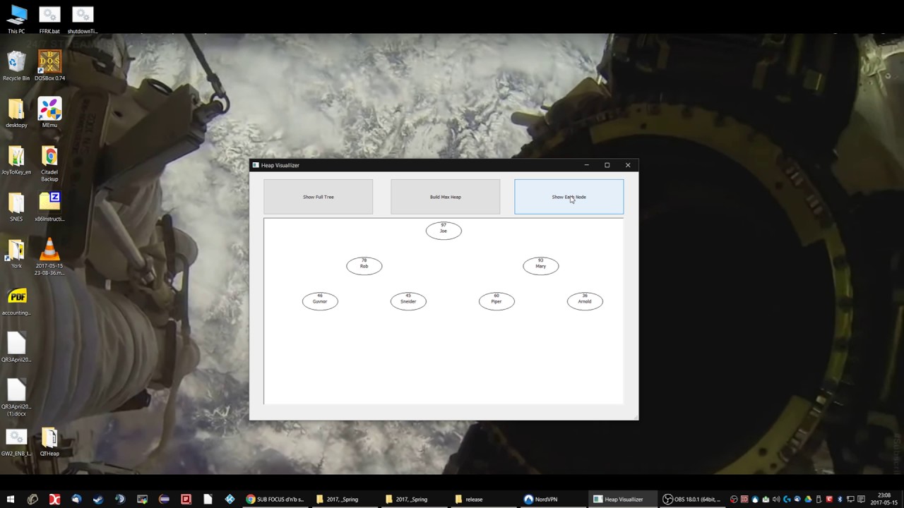 Qt Visual Max-Heap Tree