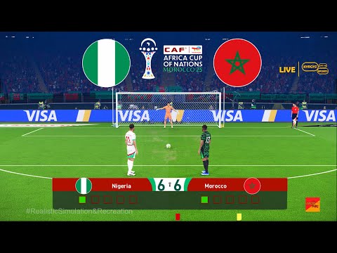 NIGERIA vs MAROC DEMI-FINALE | Séance de tirs au but CAN 2025 | eFootball PES
