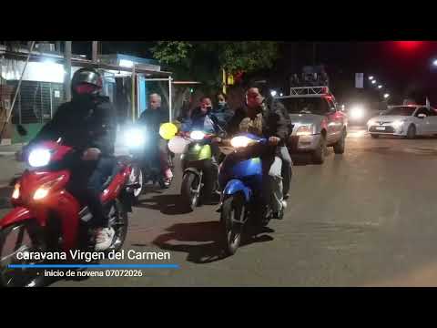 Comenzó la novena de la Virgen del Carmen con una caravana por Bella Vista