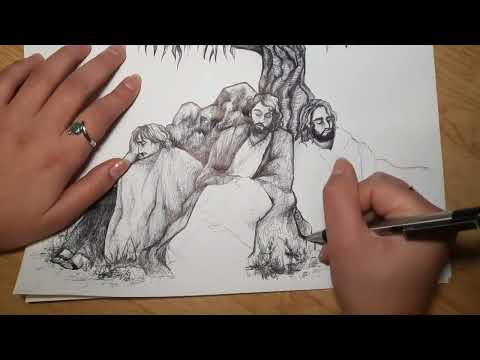 Incredibly Talented Artist Recreates Apostles with Christ in Gethsemane | Tarry with Christ