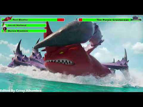 The Sea Beast (2022) Monster Battle with healthbars