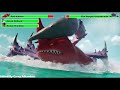The Sea Beast (2022) Monster Battle with healthbars