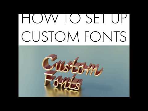 Daily Blender Tip 48 - Installing Custom Fonts From Google Fonts