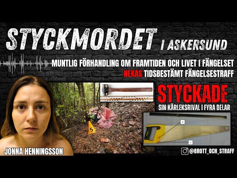Styckmordet i Askersund, muntlig förhandling med Jonna Henningsson den 10 mars 2025