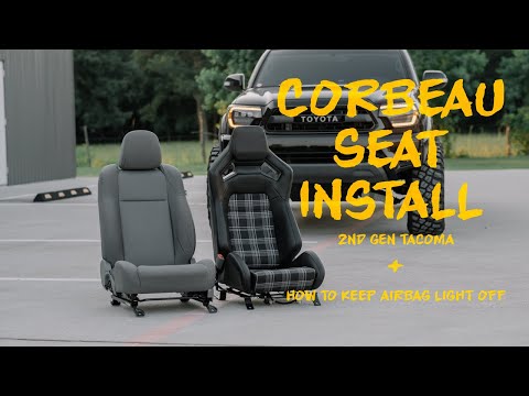 Corbeau RRX Seat Install | 2nd Gen Tacoma | How To Keep Airbag Light Off
