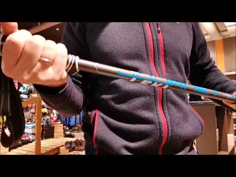 Frank zeigt Leki Wanderstöcke