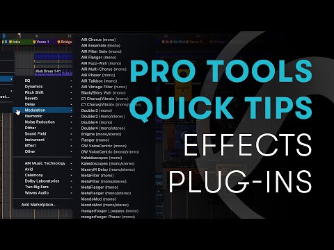Pro Tools Quick Tips: Effects Plug-Ins