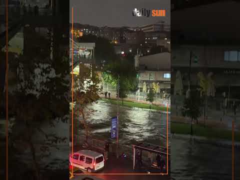 Istanbul creek overflows after heavy rains | Daily Sun