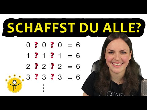 Mathe RÄTSEL – Alle Gleichungen sollen 6 ergeben! Schaffst du's?