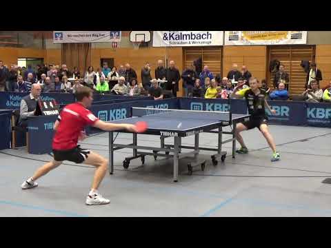 Flemming vs Andersson 2 TV Hilpoltstein vs Bad Homburg 20190210 Table Tennis Bundesliga 2  Germany S