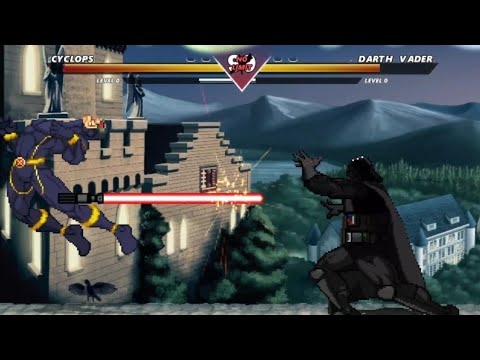 CYCLOPS vs DARTH VADER - AMAZING EPIC FIGHT BATTLE !