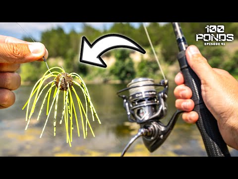Bank Fishing With The WEIRDEST Lure Ever Made (100 Ponds Ep. 41)