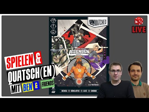 Live Let's Play: Unmatched - Kampf der Legenden Kapitel 1 - Lernpartie
