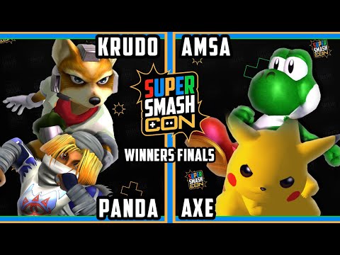 SSC 2023 Winners Finals - Krudo / Panda Vs. Amsa / Axe - Smash Melee Doubles Tournament