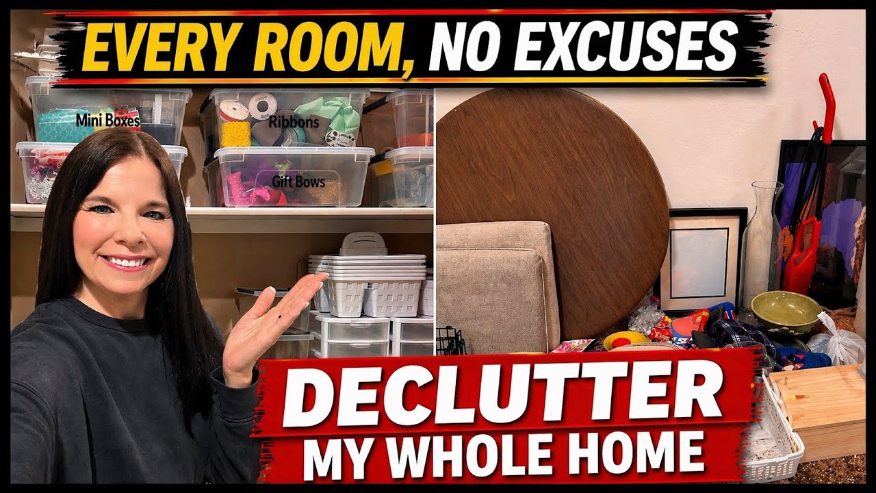 DECLUTTER WITH ME! Every Room Small Wins = BIG Results! #declutter #organize #decluttering #minimal 