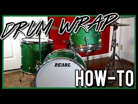 How to Wrap Drums the Cheap and Easy Way - Step by Step - Covering Drum Shells