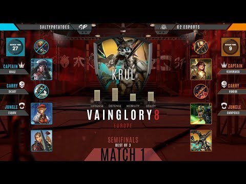 Salty Potatoes vs G2 Esports Game 1 Semifinal | Vainglory 8 EU Autumn 2017 Split 1 Week 2