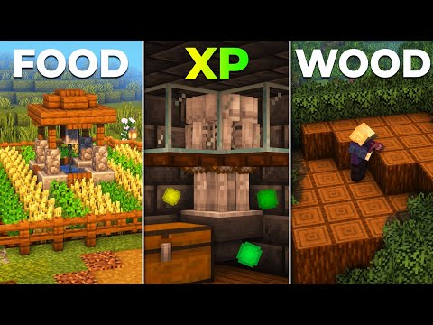 3 MUST HAVE Farms For Any Minecraft World!