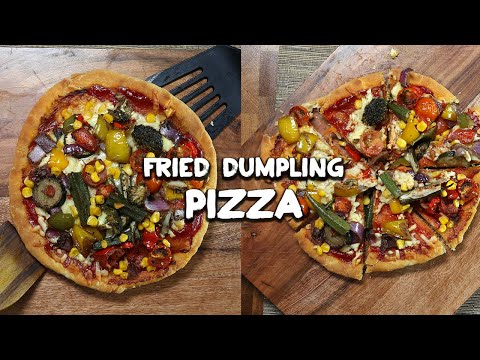 Veggie Fried Dumpling Pizza