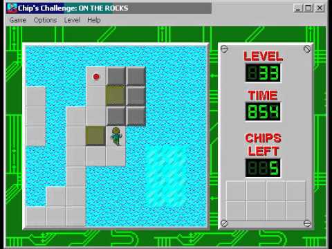 Chip's Challenge 1 level 33 solution - 683 seconds