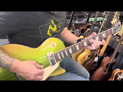 Gibson 70's Les Paul Deluxe Mod Shop 2023 - KeyLime PinStripe image 18