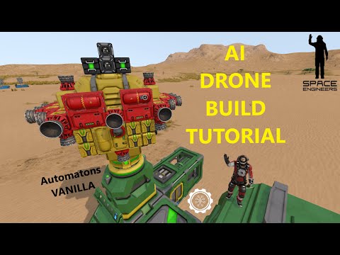 AI Cargo Drone Full Build Tutorial & Tips - Space Engineers