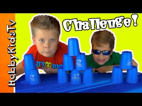 Sport Cup Stacking Challenge by HobbyKidsTV