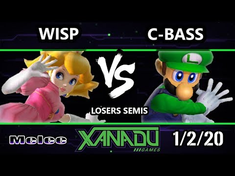 S@X 335 SSBM - Wisp (Peach) Vs. C-bass (Luigi) Smash Melee Losers Semis
