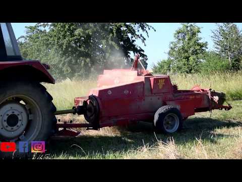 Heu Hochdruckpresse Heuernte 2019 mit Case 844XL und der Welger AP 52