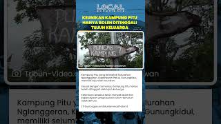 Kampung Pitu Nglanggeran, Desa Unik di Gunungkidul yang Hanya Boleh Ditinggali Tujuh Keluarga