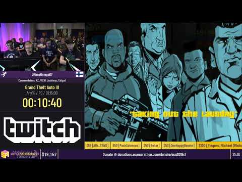 Grand Theft Auto III [Any%] by UltimaOmega07 - #ESASummer19